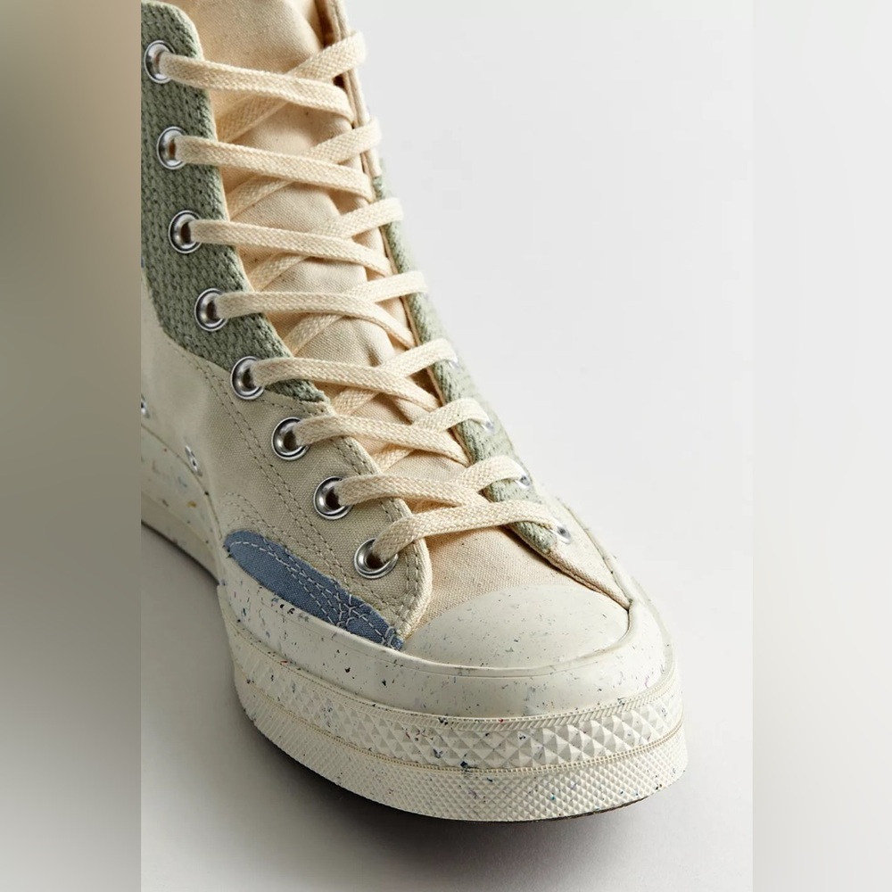 Converse Chuck 70 High Craft Mix Sneakers - Natural Summit Sage High Top Shoes - Picture 5 of 7